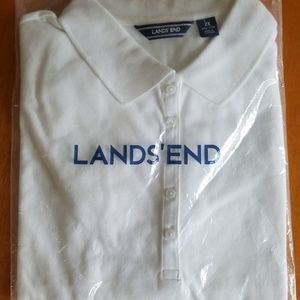 Lands End Mesh Polo Preppy Golf Shirt Plus size 2X